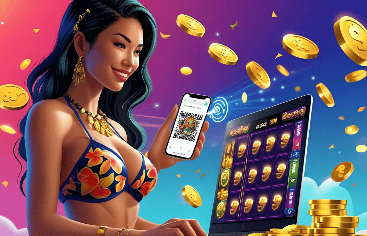Pemain slot melakukan deposit QRIS secara praktis
