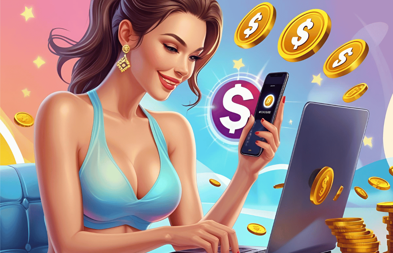 Smartphone scan QRIS untuk deposit di situs slot