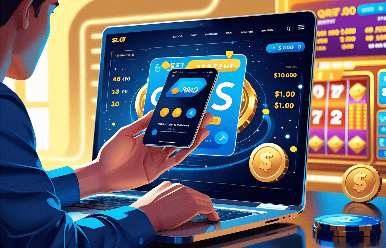 Pemain slot sedang merenungkan mitos dan fakta algoritma slot gacor